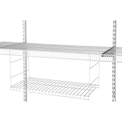 Rubbermaid Classic 3' to 6' Wide Closet Configuration Storage Kit, White (Used)