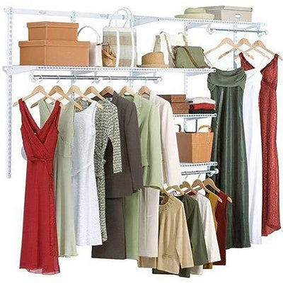 Rubbermaid Classic Custom 4' to 8' Wide Metal Closet Storage Kit (Open Box)