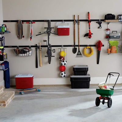Rubbermaid Metallic FastTrack Compact Hanging Garage Hook Organizers (Open Box) - VMInnovations
