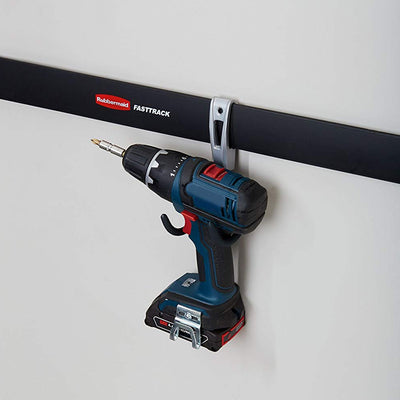 Rubbermaid Metallic FastTrack Compact Hanging Garage Hook Organizers (Open Box) - VMInnovations