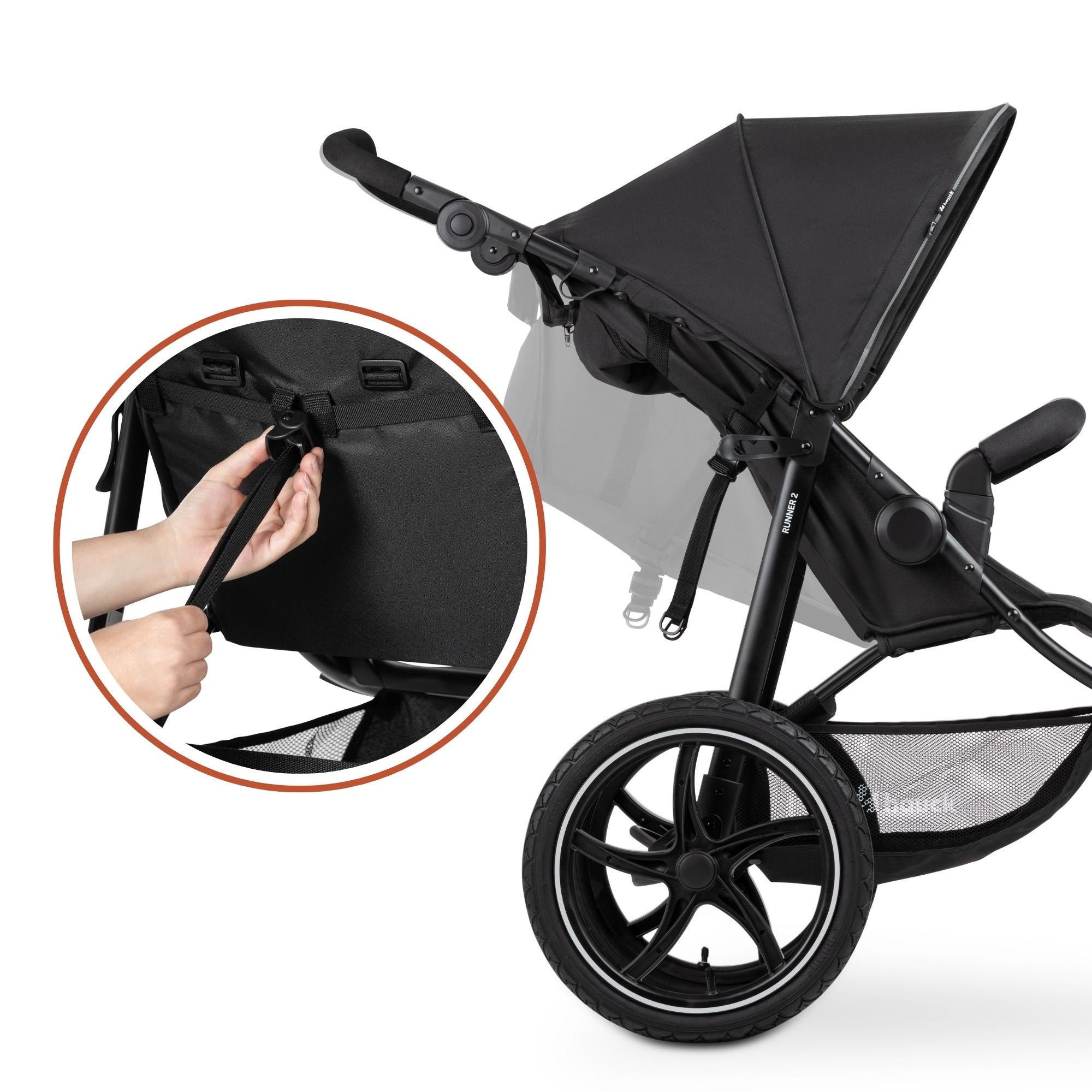 hauck 3-Wheel All Terrain Stroller with Raincover - From Birth up to 48.5lbs - VMInnovations