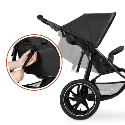 hauck 3-Wheel All Terrain Stroller with Raincover - From Birth up to 48.5lbs - VMInnovations
