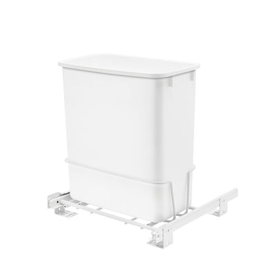 Rev-A-Shelf RV-814PB 20 Quart Pull-Out Waste Container Trash Can, White