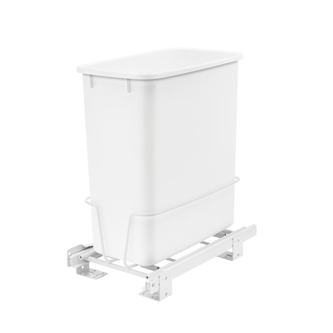 Rev-A-Shelf RV-814PB 20 Quart Pull-Out Waste Container Bin, White (For Parts)