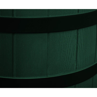 Good Ideas Rain Wizard Rain Collection Rain Barrel 40-Gal. Darkened Ribs, Green