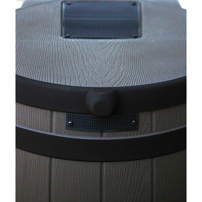 Good Ideas Rain Wizard 50 Gallon Plastic Rain Barrel Water Collector, Oak - VMInnovations