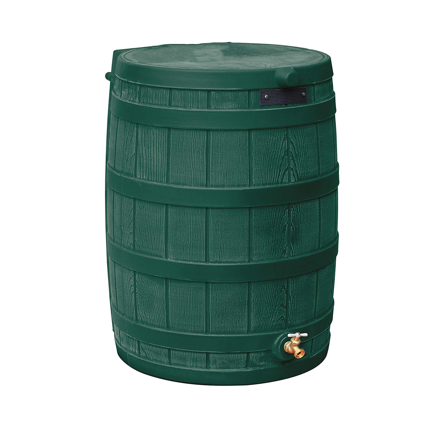 Good Ideas Rain Wizard Rain Collection Barrel 50-Gallon w/ Diverter Kit, Green