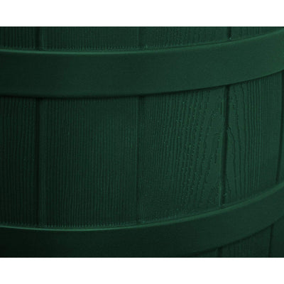 Good Ideas Rain Wizard Rain Collection Barrel 50-Gallon w/ Diverter Kit, Green