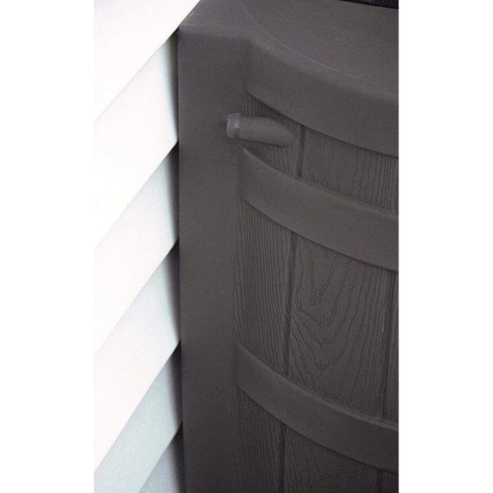 Good Ideas Rain Collection Barrel 50-Gallon w/ Diverter Kit, Oak (Open Box)