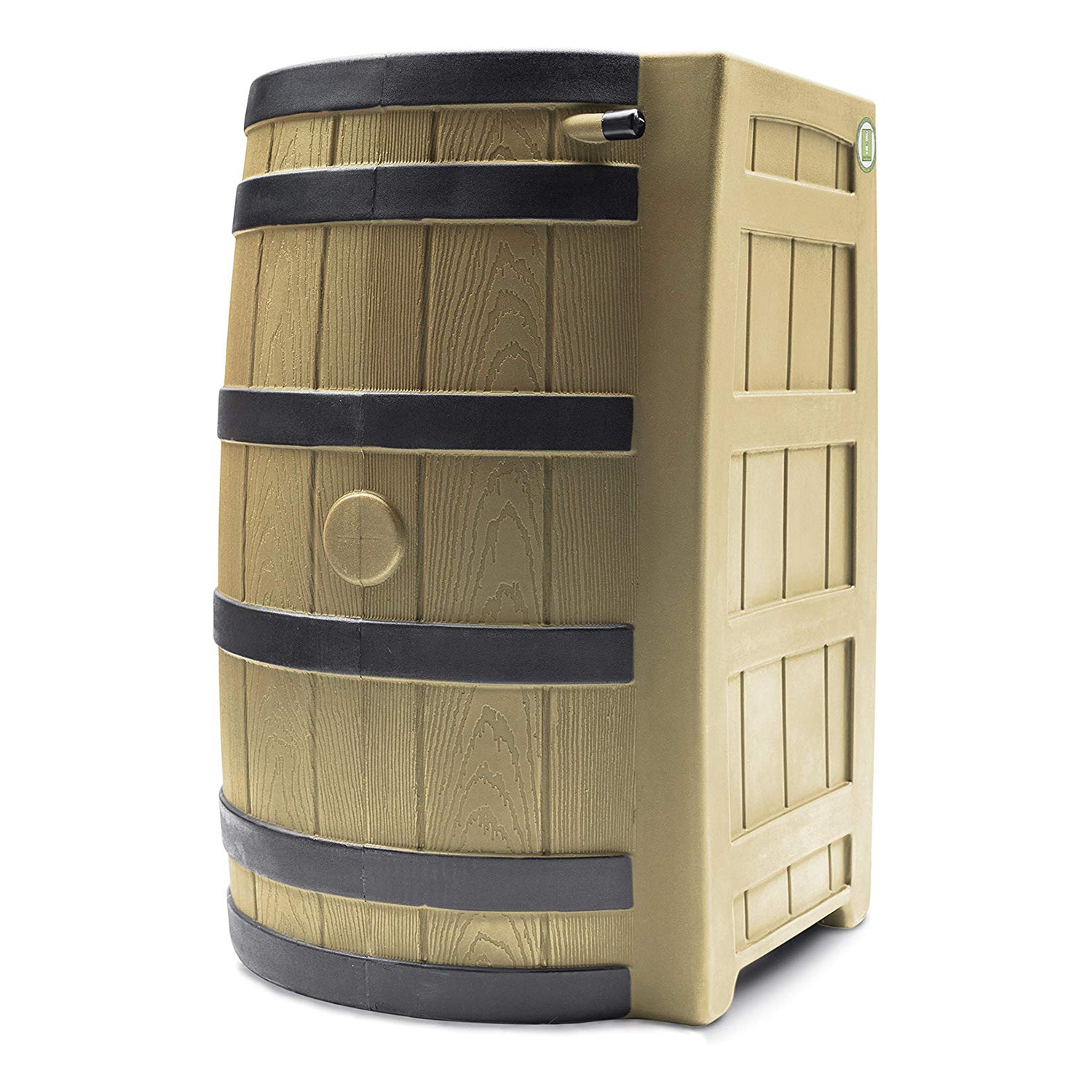 Good Ideas Rain Wizard Rain Collection Barrel 40-Gal Darkened Ribs, Khaki (Used)