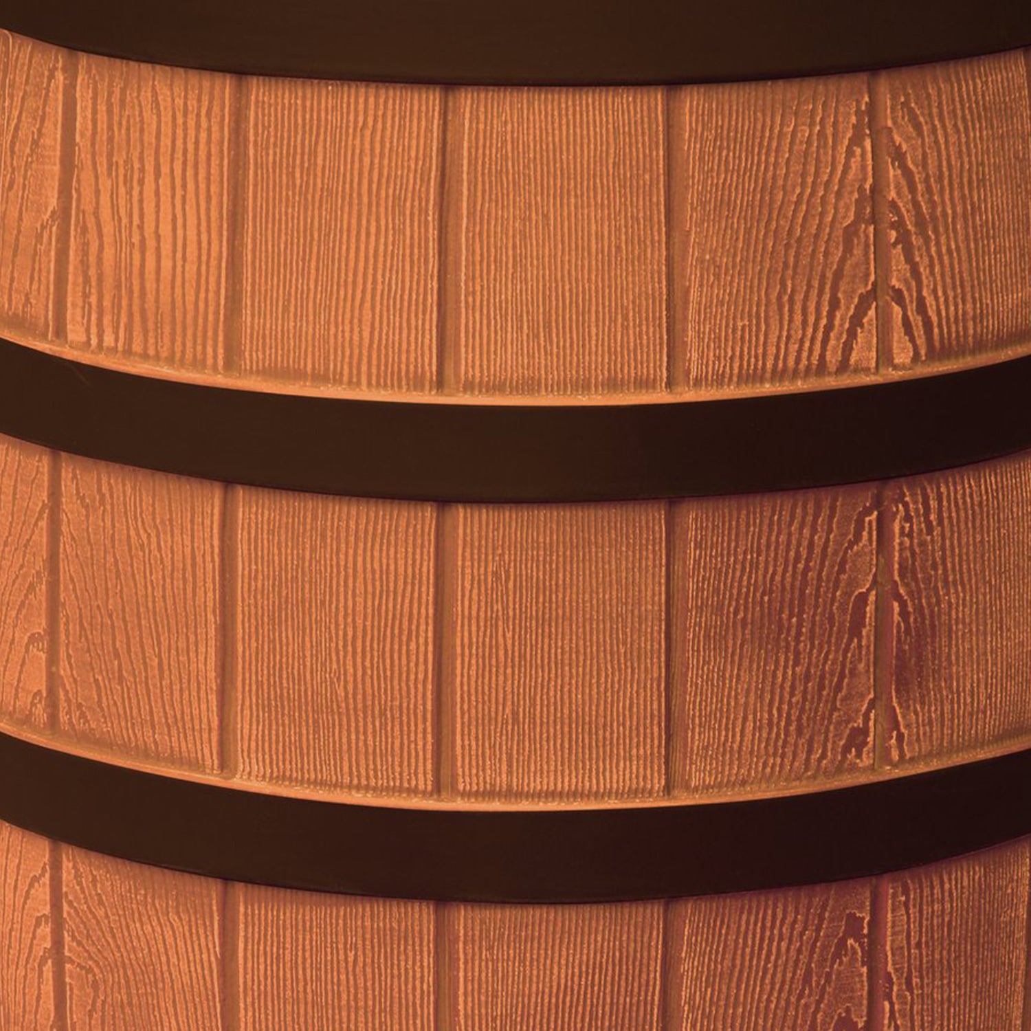 Good Ideas Rain Wizard Rain Collection Rain Barrel Darkened Ribs, Terra Cotta - VMInnovations