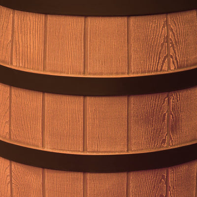 Good Ideas Rain Wizard Rain Collection Rain Barrel Darkened Ribs, Terra Cotta - VMInnovations