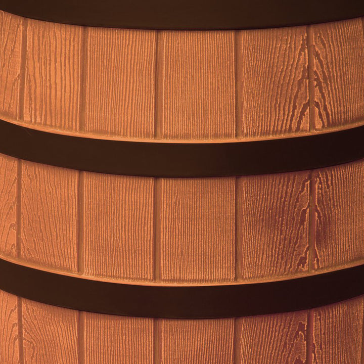 Good Ideas Rain Wizard Rain Collection Rain Barrel Darkened Ribs, Terra Cotta - VMInnovations