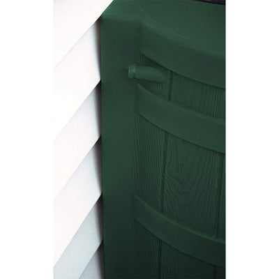 Good Ideas Rain Wizard Water Storage 50 Gal Capacity Collection Barrel, Green