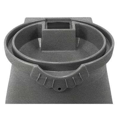Good Ideas 50 Gallon Rain Saver Wizard Barrel Urn, Light Granite (For Parts) - VMInnovations