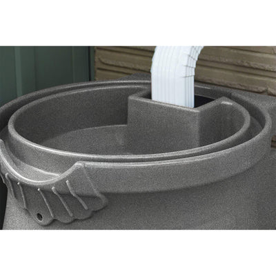 Good Ideas 50 Gallon Rain Saver Wizard Barrel Urn, Light Granite (For Parts) - VMInnovations