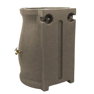 Good Ideas Rain Wizard 50 Gallon Plastic Rain Barrel Urn, Sandstone (4 Pack)