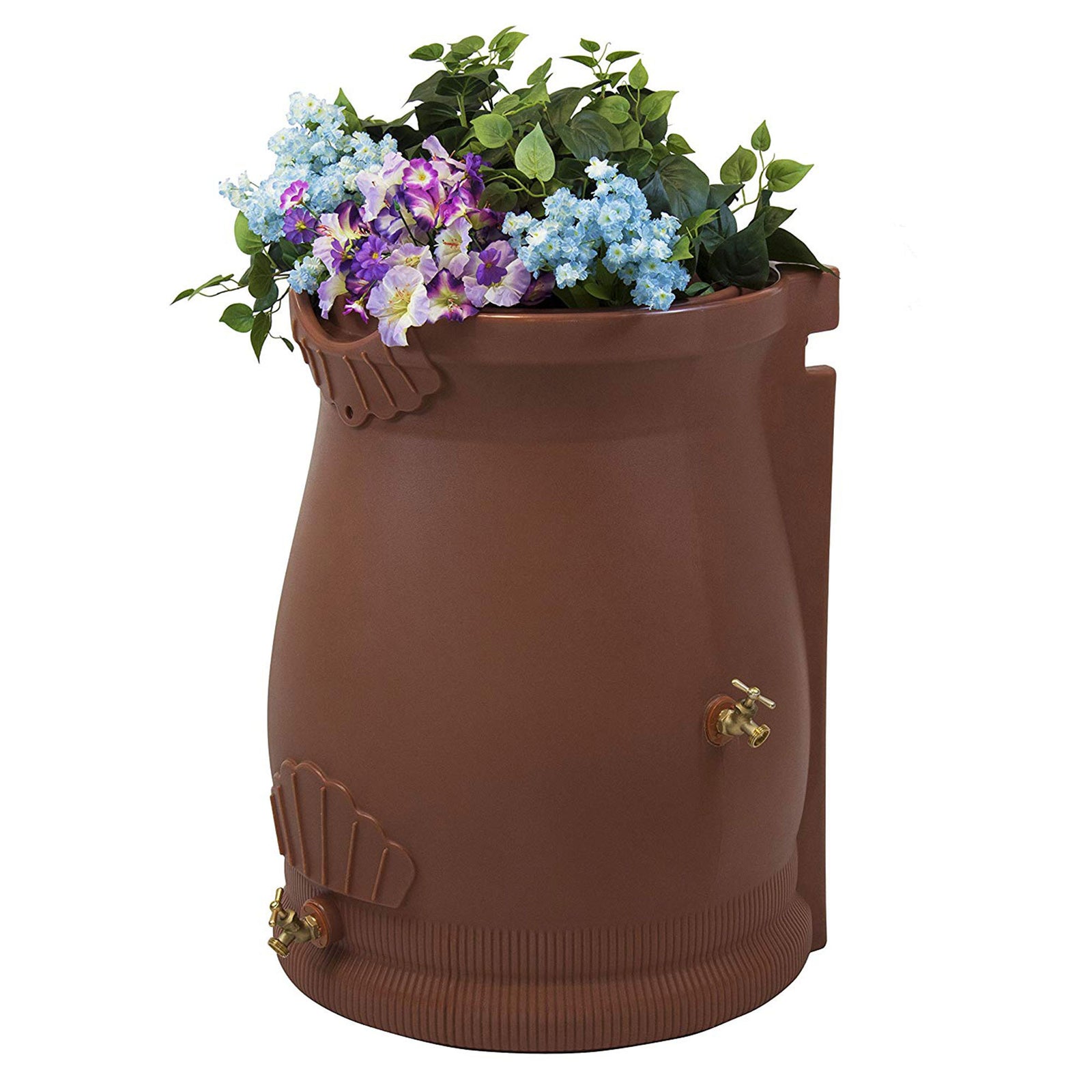 Good Ideas 50 Gallon Rain Water Saver Wizard Barrel Urn, Terra Cotta (Open Box) - VMInnovations