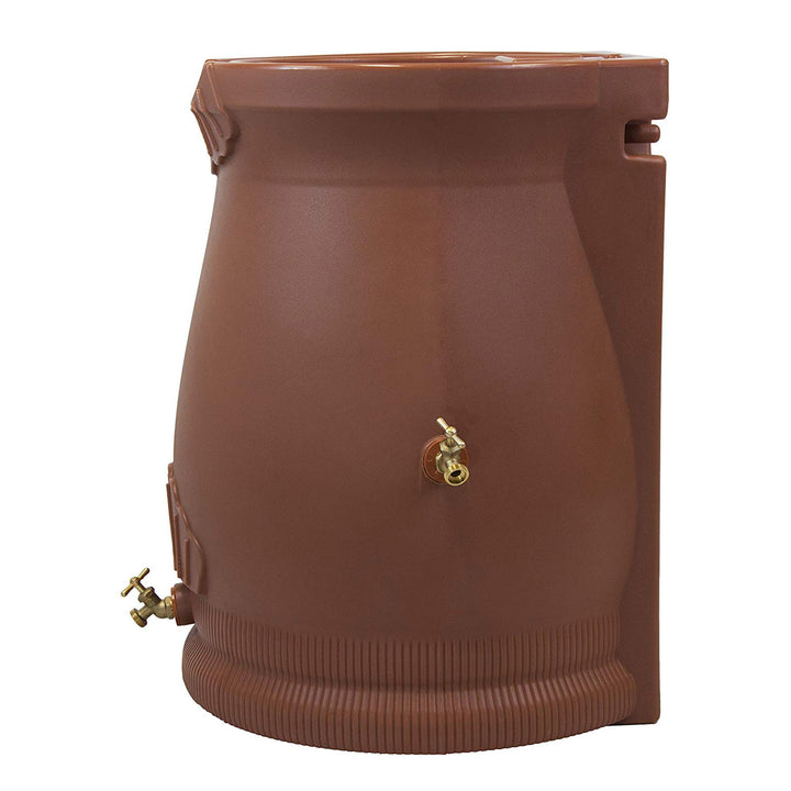 Good Ideas 50 Gallon Rain Water Saver Wizard Barrel Urn, Terra Cotta (Open Box)