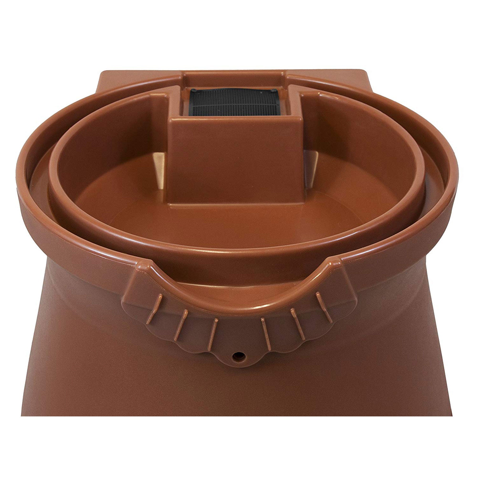 Good Ideas 50 Gallon Rain Water Saver Wizard Barrel Urn, Terra Cotta (Open Box) - VMInnovations