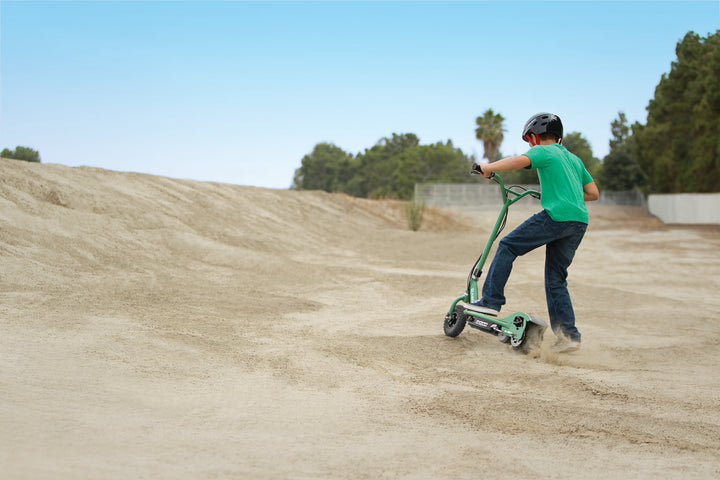 Razor RX200 Electric Off Road Kids Scooter, Rear Wheel Drive, Disc Brakes, Green