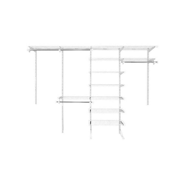 Rubbermaid FastTrack Wire Closet Organizer Configuration Storage Kit, 2 Pack