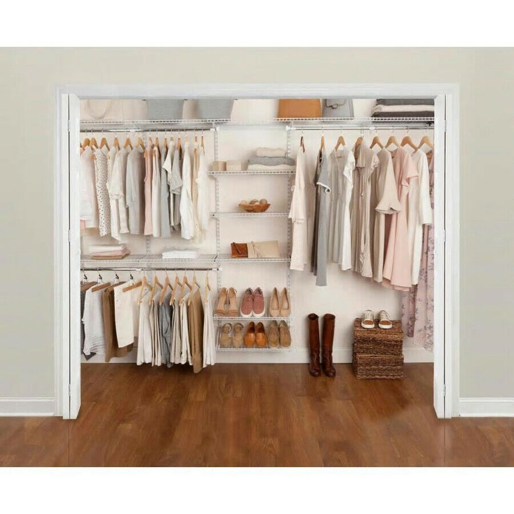Rubbermaid FastTrack 6 to 10 Ft Wire Closet Configuration Storage Kit (3 Pack)