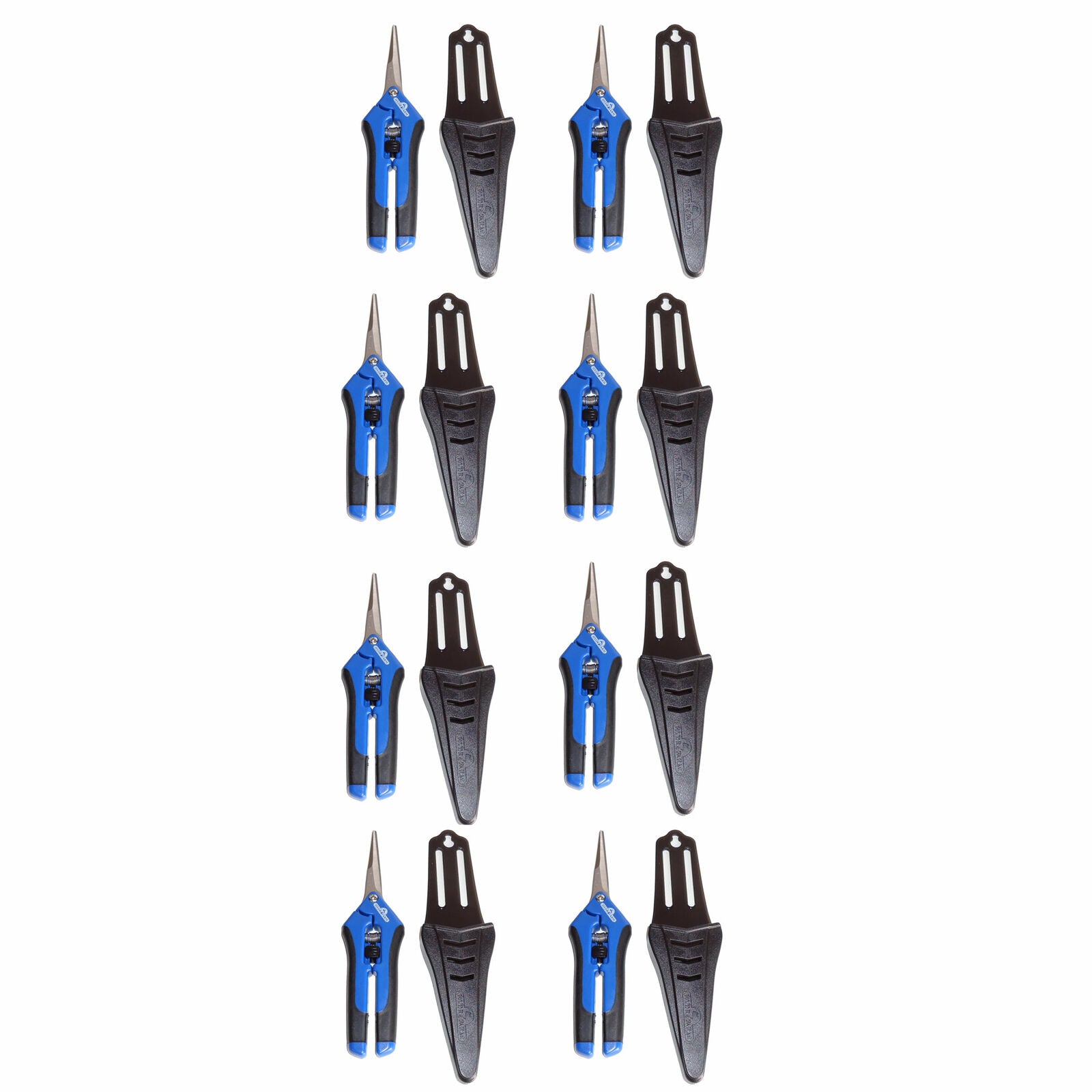 Hydrofarm HGPP400C Precision Curved Blade Flower Garden Scissor Pruner (8 Pack)