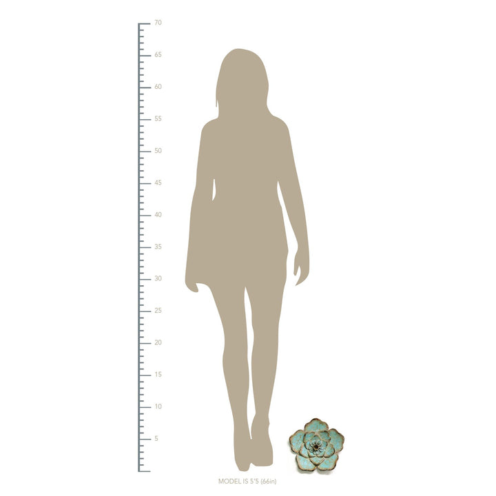 Stratton Home Decor Set of 3 Metal Rustic Flower Wall Decor (Open Box) - VMInnovations