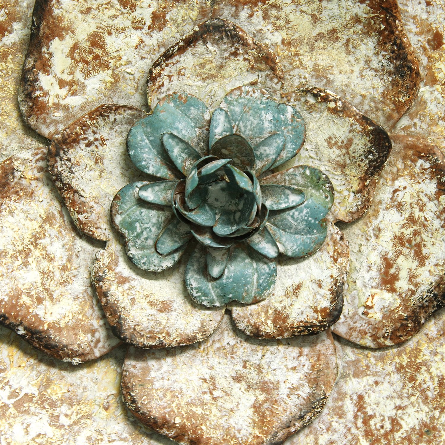 Stratton Home Decor Set of 3 Metal Rustic Flower Wall Decor (Open Box) (2 Pack) - VMInnovations