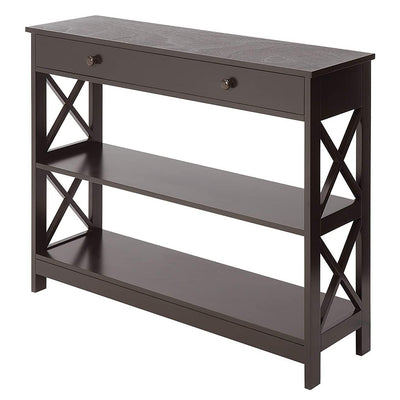 Convenience Concepts Oxford 1 Drawer Console Table with 2 Shelves (For Parts)