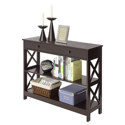 Convenience Concepts Oxford 1 Drawer Console Table with 2 Shelves (For Parts)