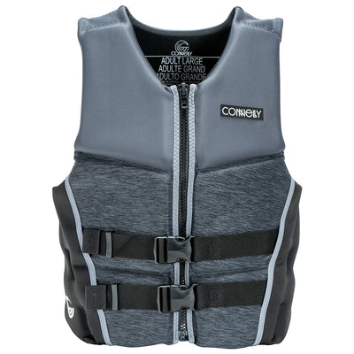 Connelly Classic NEO Neoprene Mens Large Life Jacket Vest PFD, Black/Gray (Used)