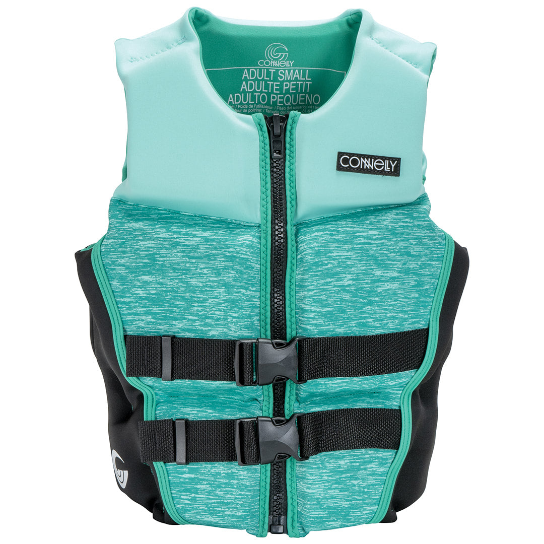 Connelly Classic Neoprene Womens Large Coast Guard PFD Life Jacket, Green