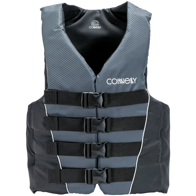 Connelly Mens X Large Tunnel 4-Belt Nylon Safety Jacket, Gray & Black (Used) - VMInnovations