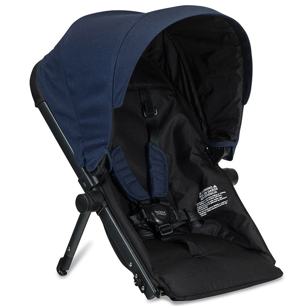 Britax B Ready G3 Folding Reclining Stroller + Second for G3 Strollers, Navy