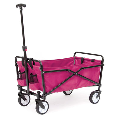 Seina Lightweight Steel Frame Folding Utility Wagon Cart with Pockets (Used)