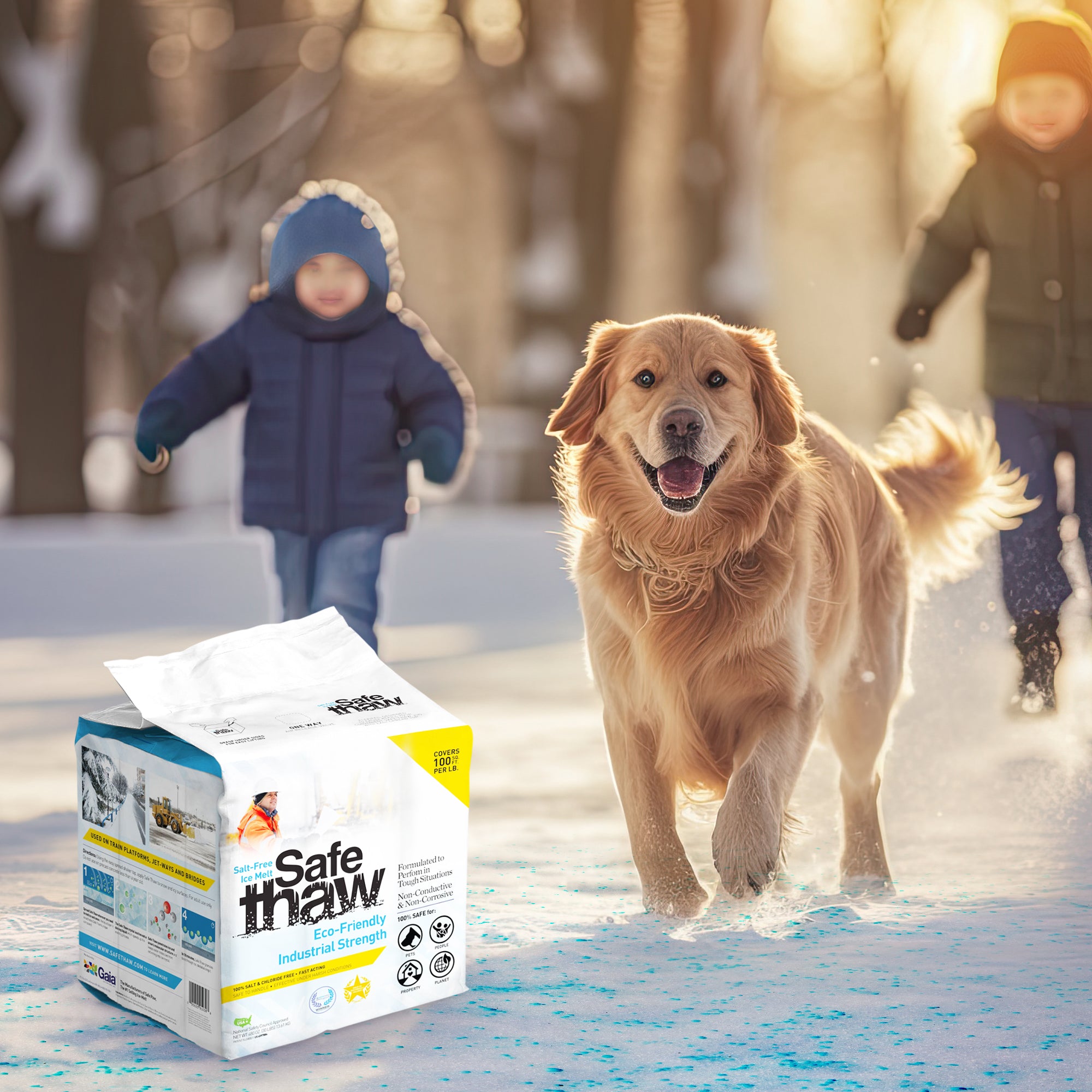 Safe Thaw Industrial Strength Salt Free Traction Agent Ice Melter, 30 Pounds - VMInnovations