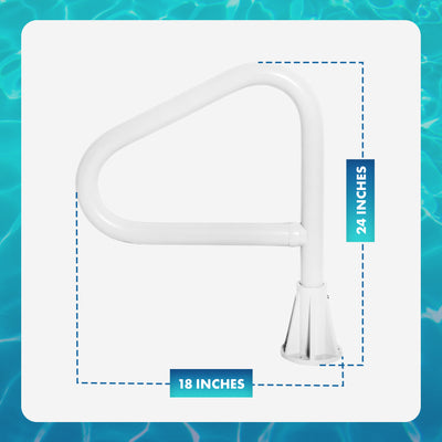 Saftron 24 Inch In-Ground Hot Tub Spa Floor Rail w/Lift & Turn Base, White(Used) - VMInnovations