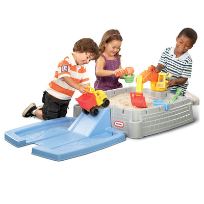 Little Tikes Big Digger Outdoor Construction Sandbox with Crane and Dump Truck