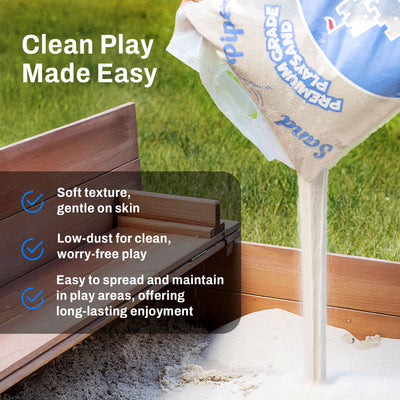 SandPiper 25Lb Premium Grade Multi-Use Play Sand w/Chemical Free Formula, 4 Pack