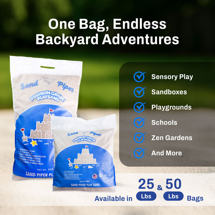 SandPiper 25 Pound Premium Grade Multi-Use Play Sand with Chemical Free Formula