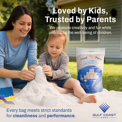 SandPiper 50lb Premium Grade Multi-Use Play Sand, Chemical Free Formula, 2 Pack