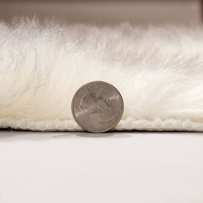 Super Area Rugs Super Soft and Warm Faux Fur 4 x 6 Foot Decorative Shag Area Rug