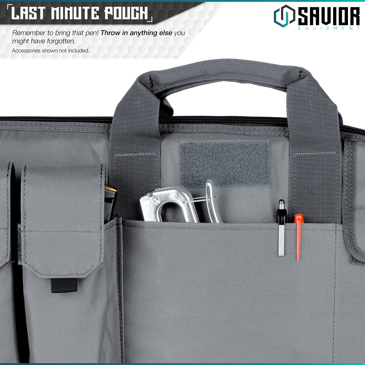 Savior Equipment The Patriot 45 Inch Single Gun Rifle Case Bag, Gray (Open Box)