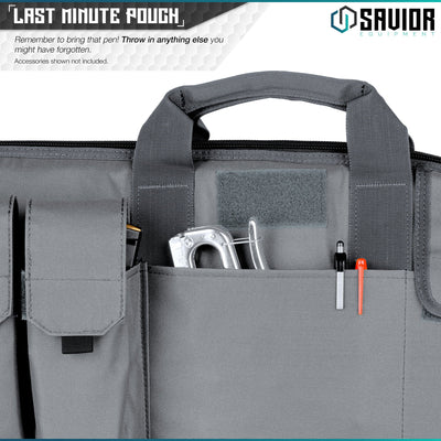 Savior Equipment The Patriot 45 Inch Single Gun Rifle Case Bag, Gray (Open Box)