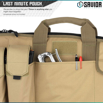 Savior Equipment 45 Inch Soft Single Long Gun Rifle Case Bag, Tan (Open Box)