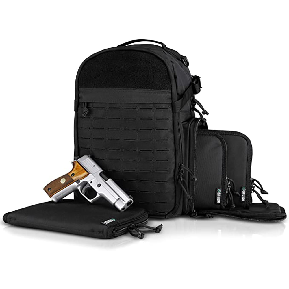 Savior Equipment Heavy-Duty Mobile Arsenal Compact Backpack, Black (Open Box)