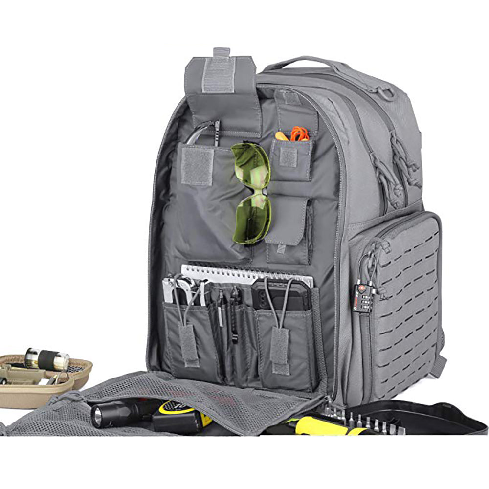 Savior Equipment SEMA Heavy-Duty Mobile Arsenal Large Backpack, Gray (Open Box)