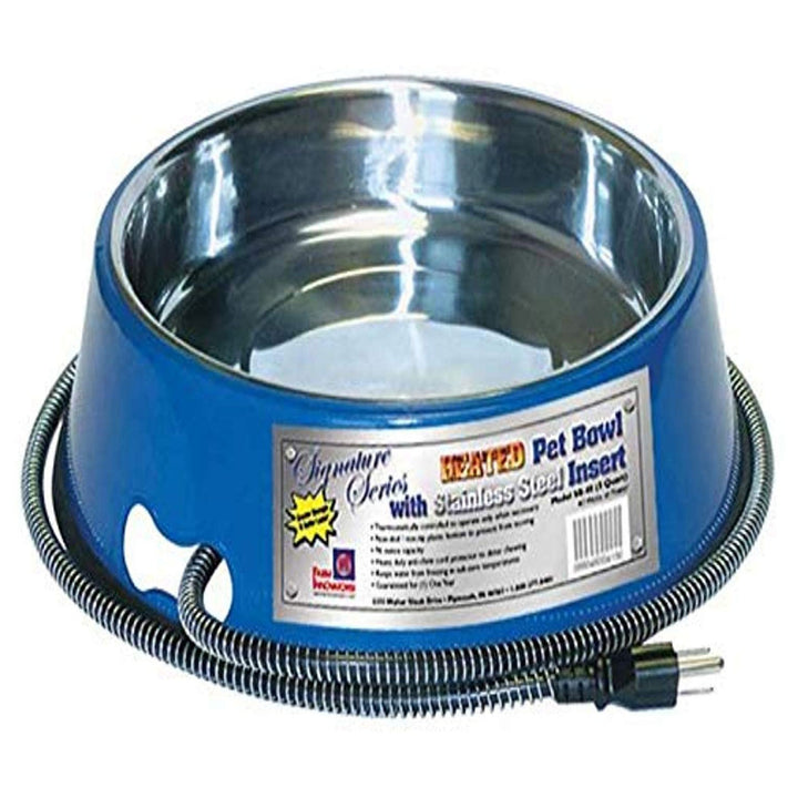 Farm Innovators Signature Series 3QT Heated Pet Bowl with Steel Insert(Open Box)